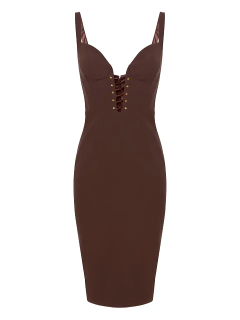 Elisabetta Franchi criss-cross detailed mini dress