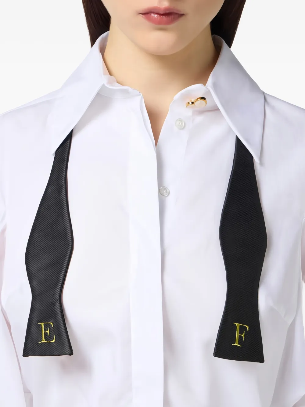 Elisabetta Franchi Gedrapeerde maxi-jurk met vlinderstrik Groen