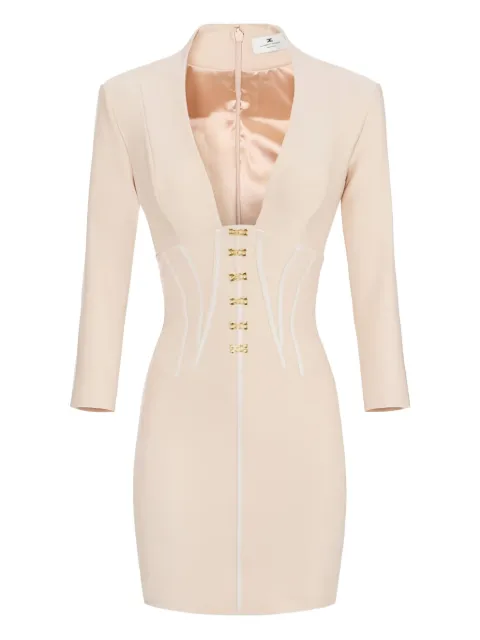 Elisabetta Franchi corset-detailed mini dress