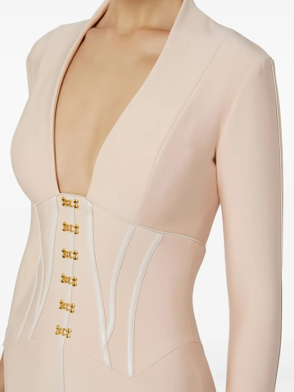 Elisabetta Franchi Mini-jurk met korsetdetail Roze