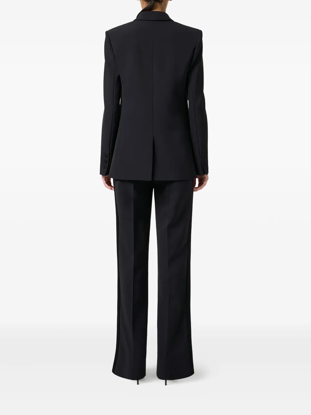 Elisabetta Franchi Jack met dubbele rij knopen Zwart