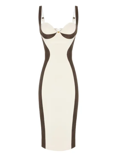Elisabetta Franchi panelled midi dress