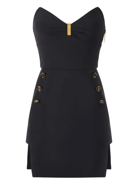 Elisabetta Franchi logo-button mini dress