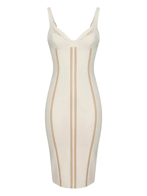 Elisabetta Franchi adjustable-straps panelled midi dress