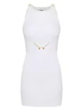 Elisabetta Franchi enamelled-buttons dress - White