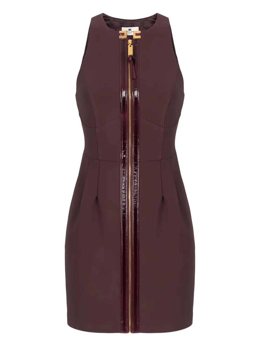 Elisabetta Franchi sleeveless mini dress | Brown | Image 1