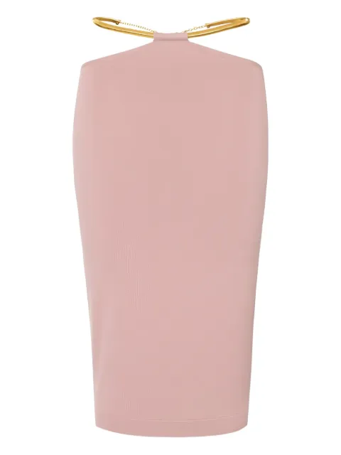 Elisabetta Franchi falda con cinturón y aberturas