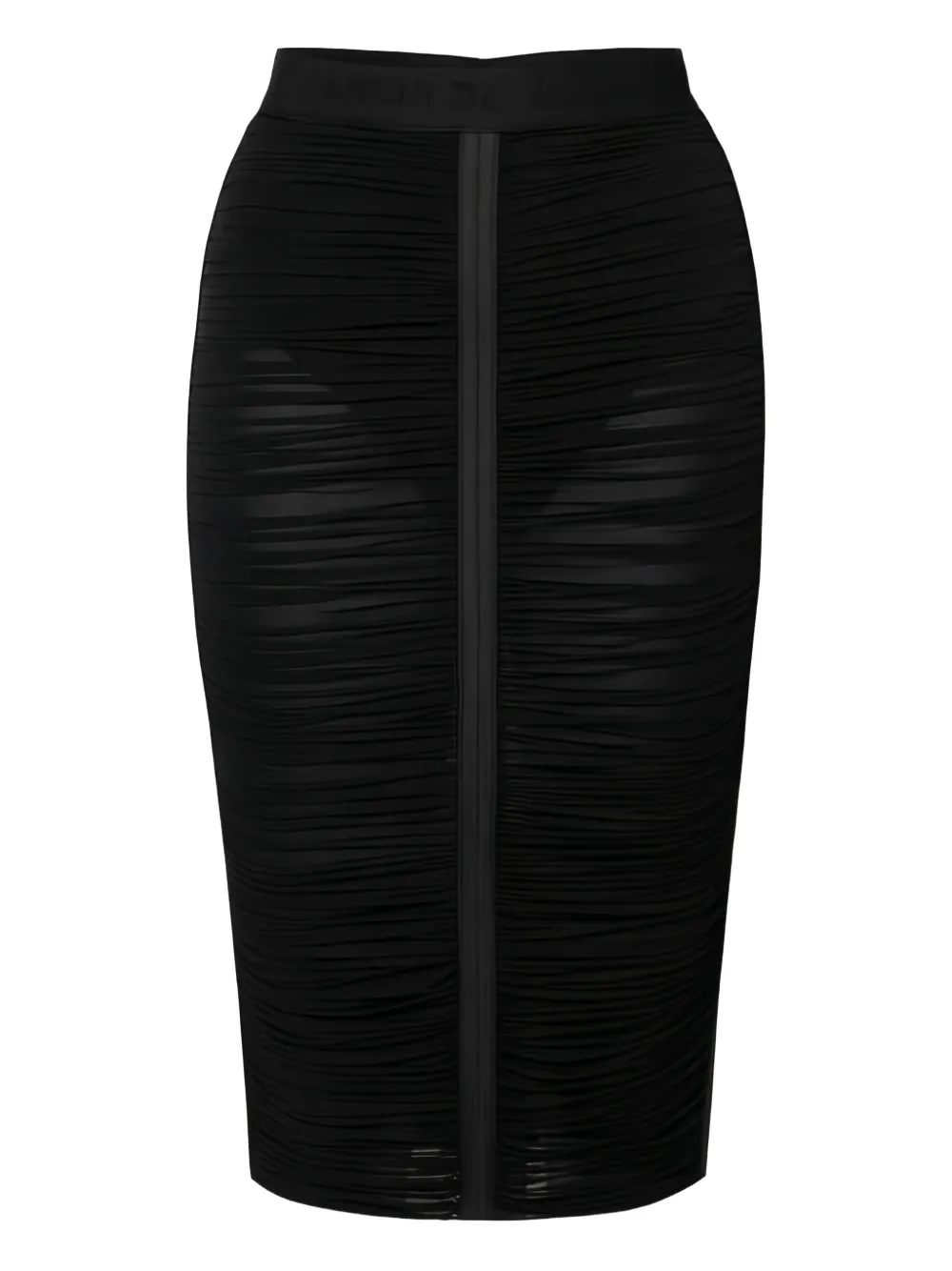 Elisabetta Franchi Elasticated-waistband Midi Skirt In Black