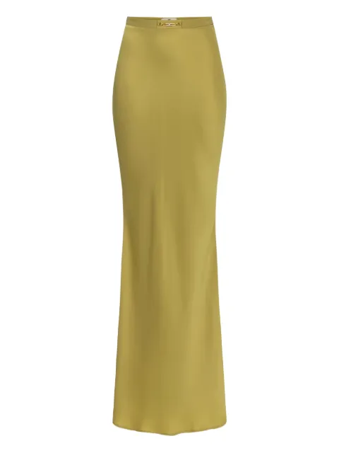 Elisabetta Franchi logo-detail maxi skirt