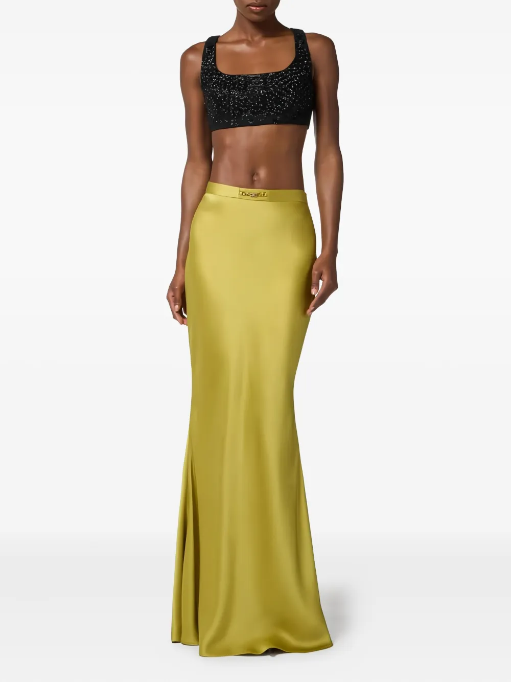 Elisabetta Franchi logo-detail maxi skirt | Full Skirts | Image 2