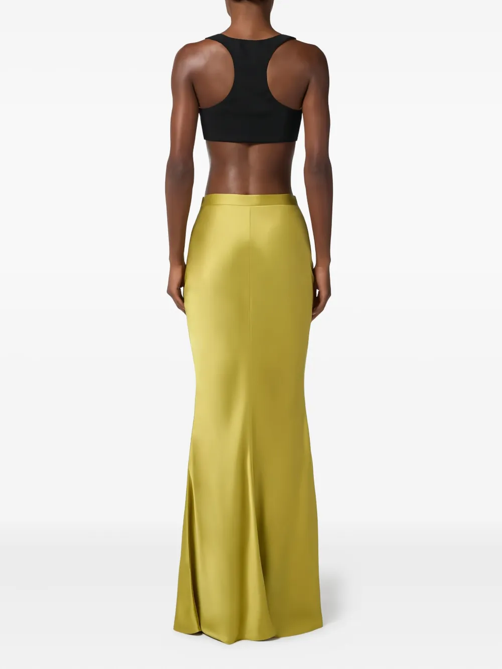 Elisabetta Franchi Maxi-rok met logodetail Groen