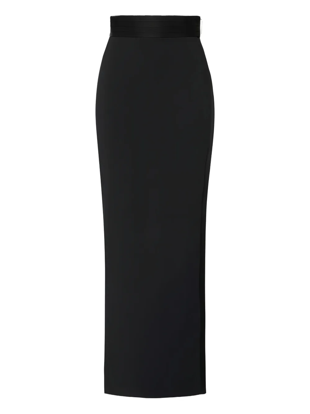 Elisabetta Franchi satin-detail long skirt | Black | Image 1