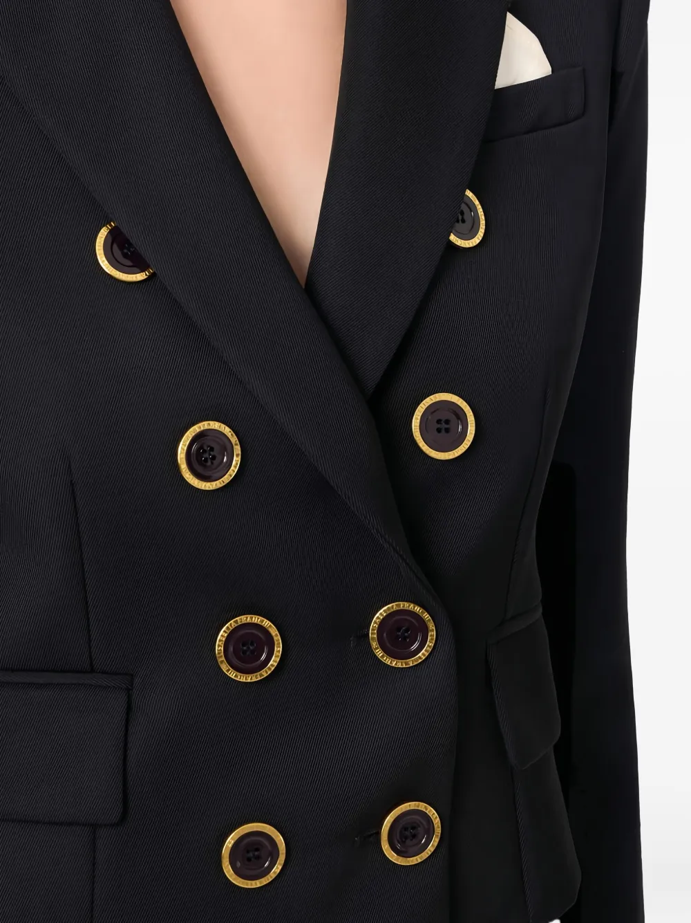 Elisabetta Franchi Peak-lapels Blazer In Black