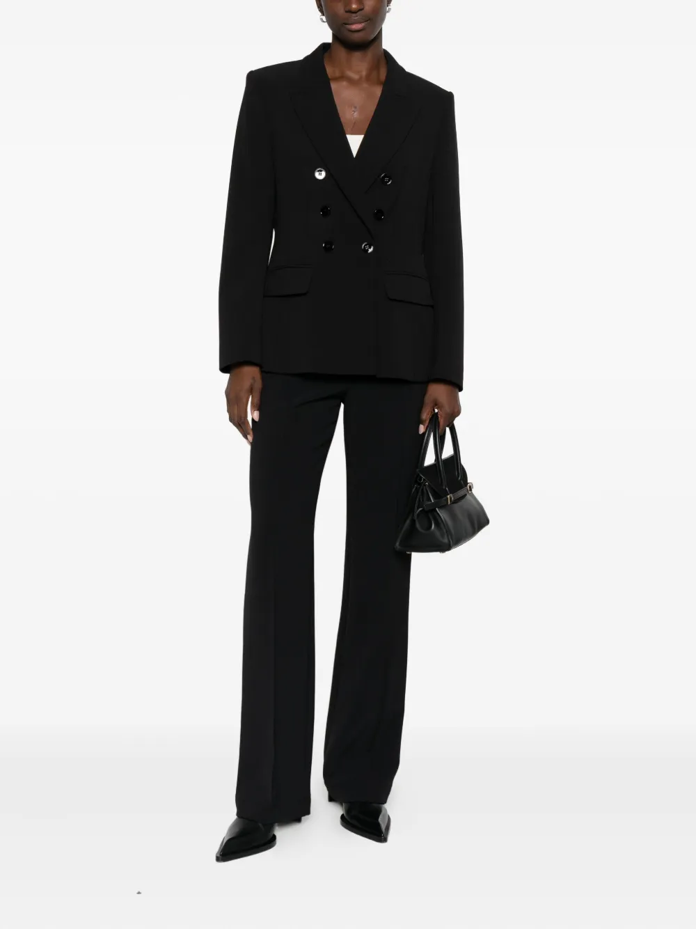 MARCCAIN Broek met knoopsluiting - Zwart