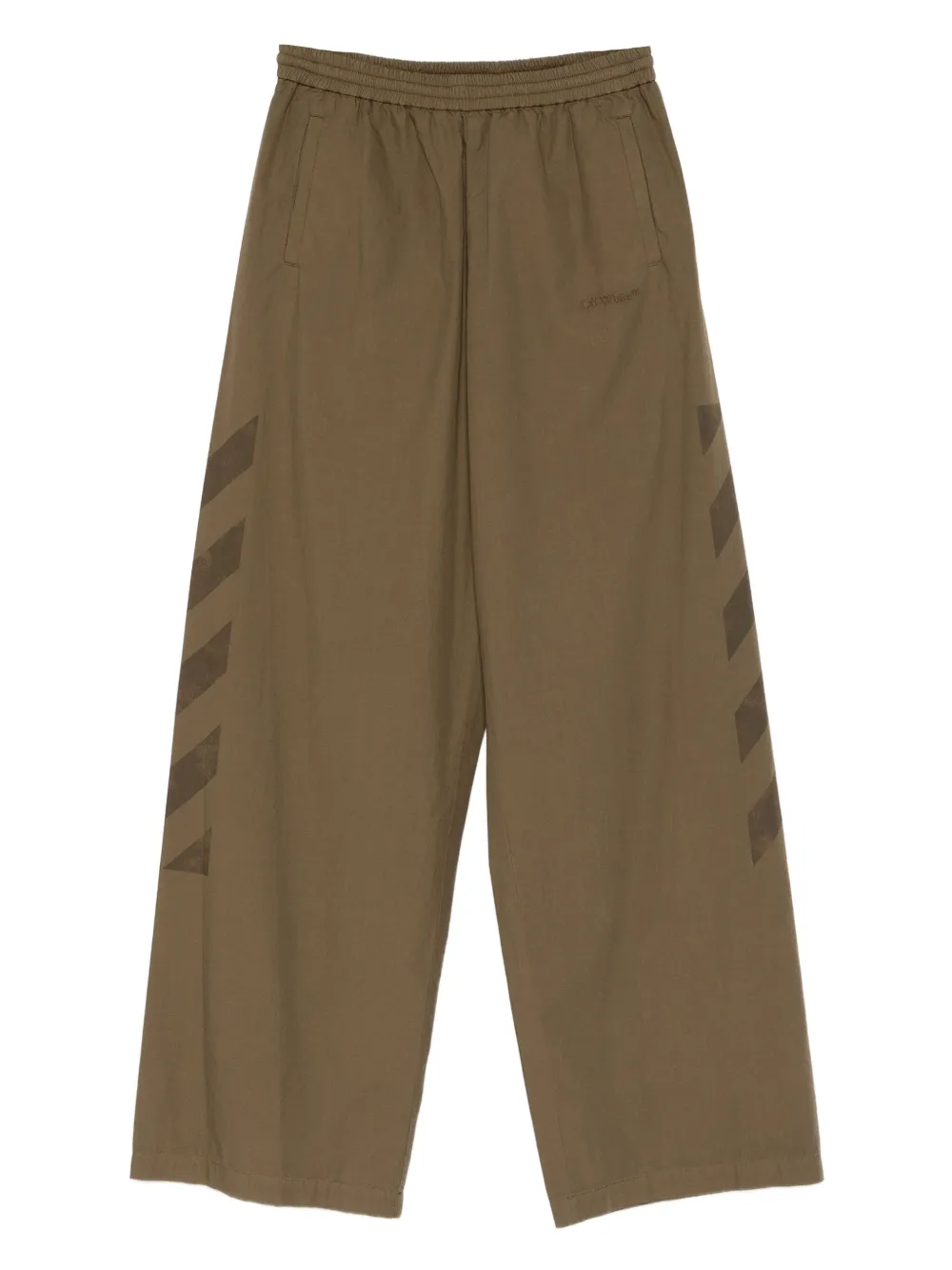 Off-White pantalones con pretina elástica | verde | Image 1