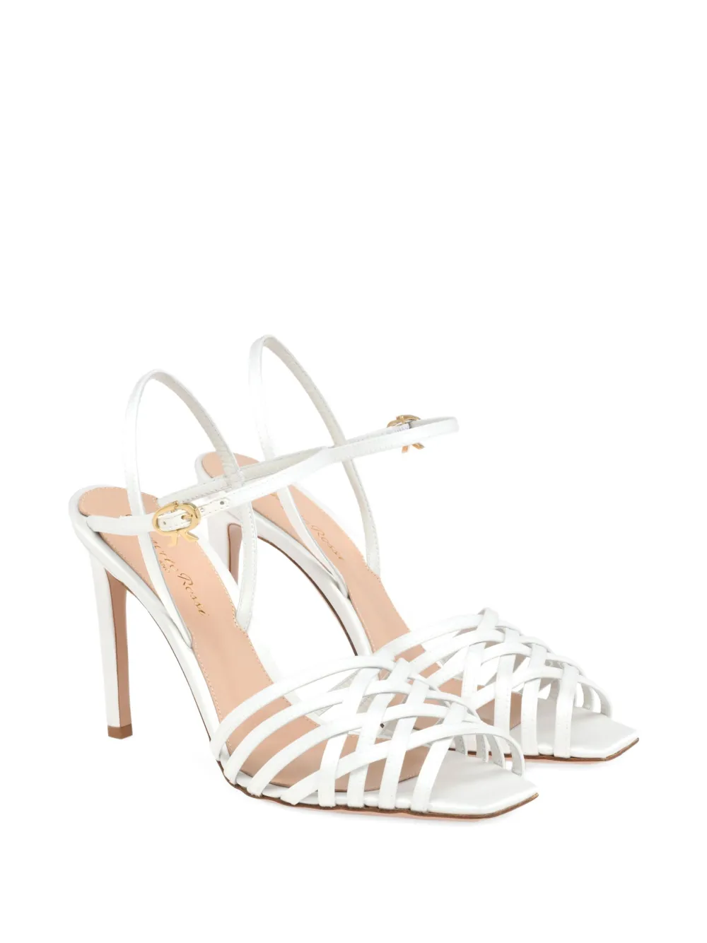Gianvito Rossi 95 mm Kerry sandalen Wit