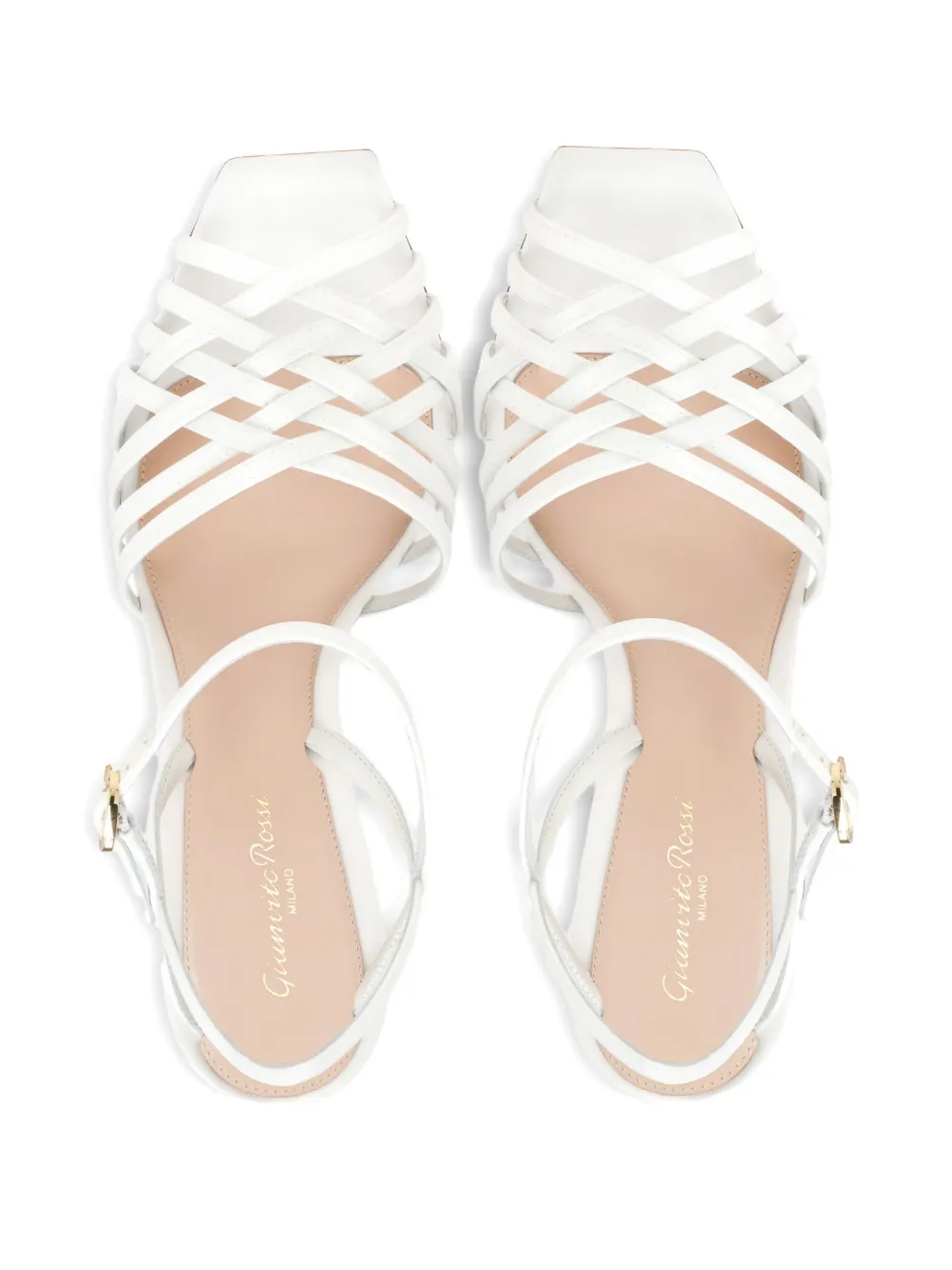 Gianvito Rossi 95 mm Kerry sandalen Wit