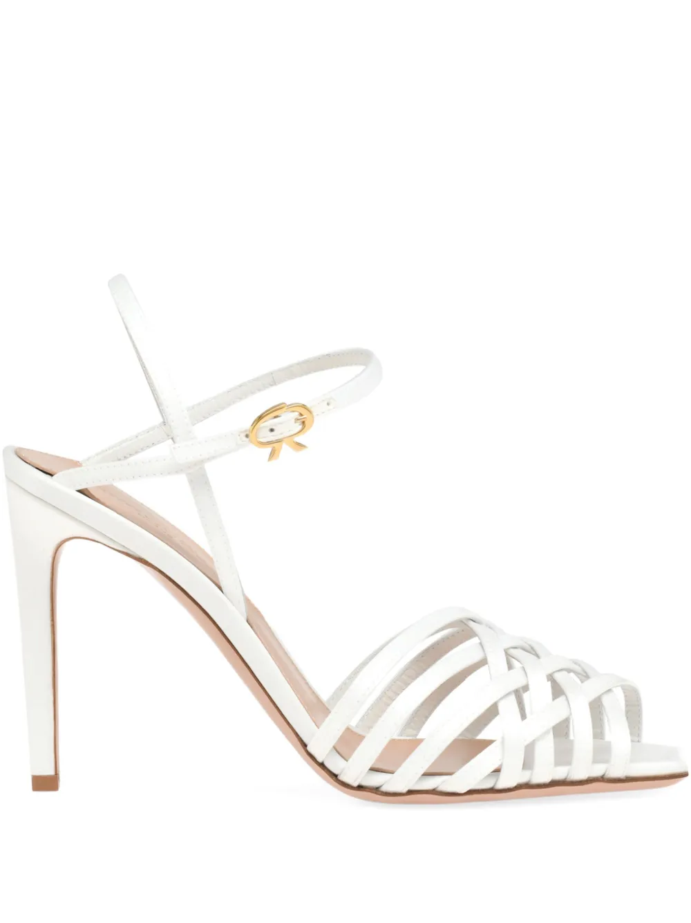 Gianvito Rossi 95 mm Kerry sandalen Wit