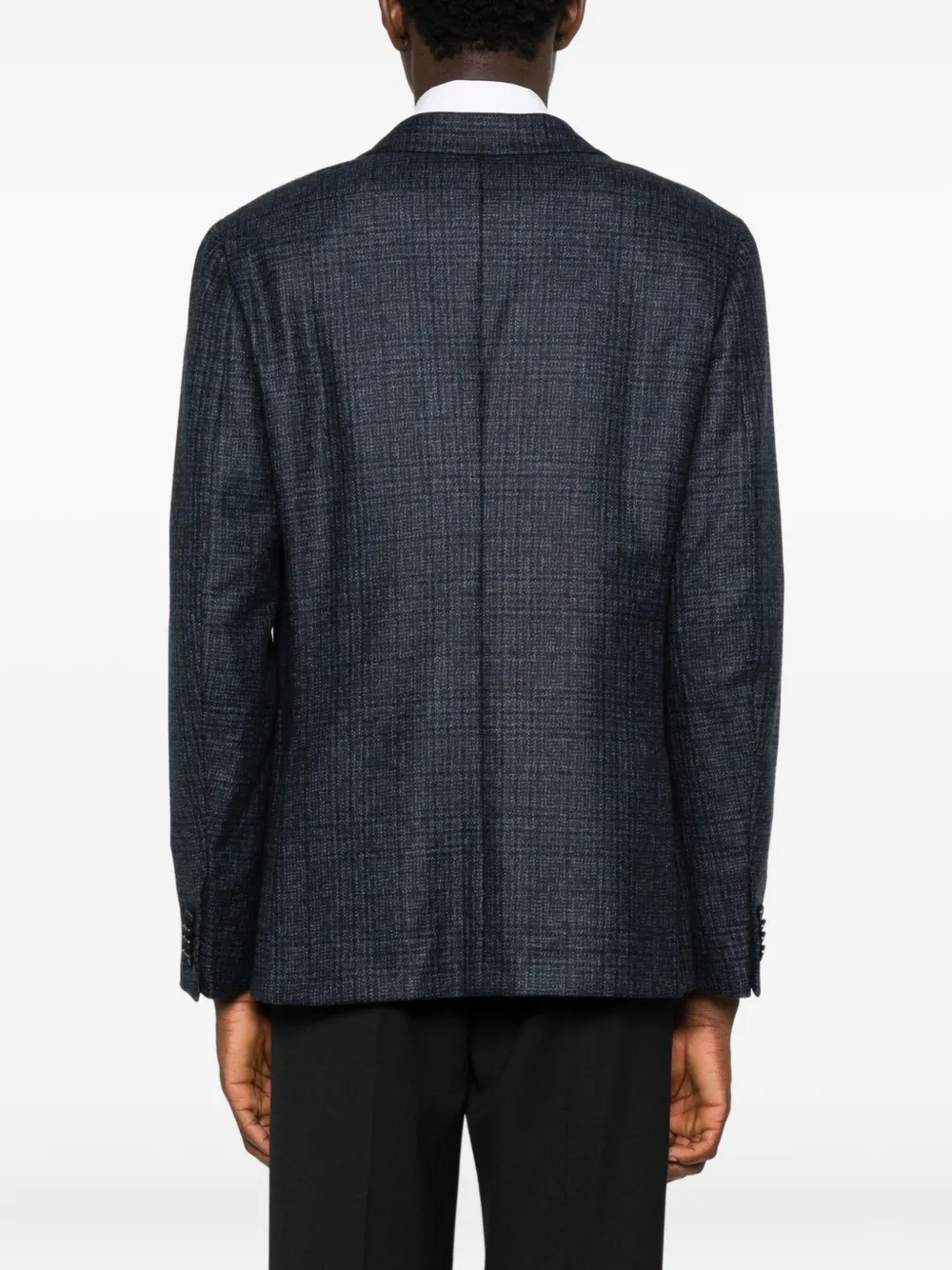 Zegna Geruite blazer Blauw