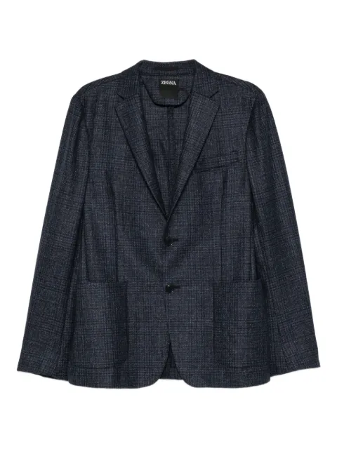 Zegna plaid-pattern blazer