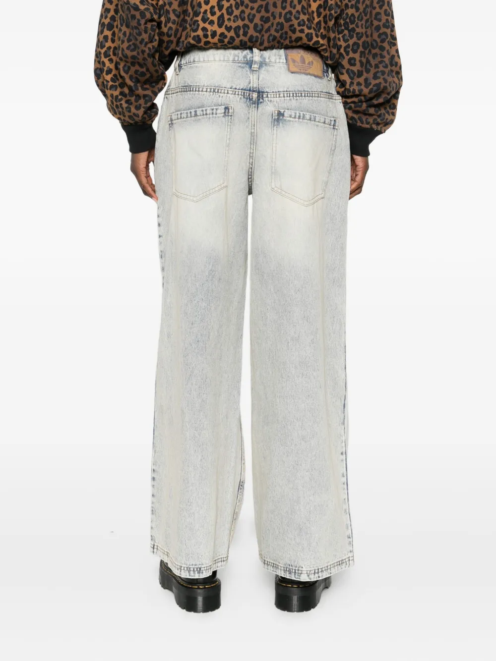 adidas Gerafelde jeans Blauw