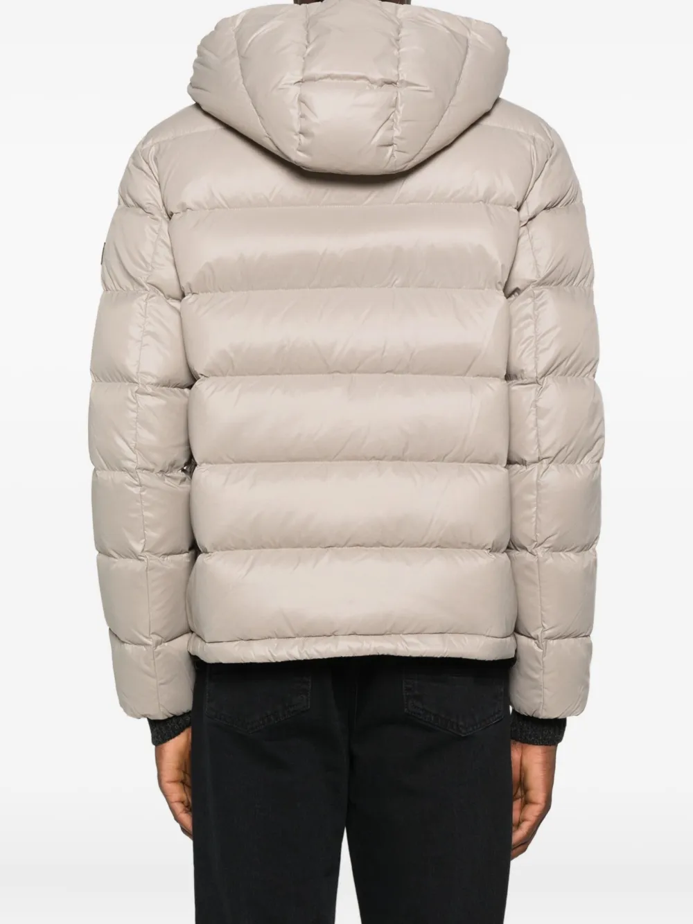 Peuterey Hooded Zip Coat In Neutral