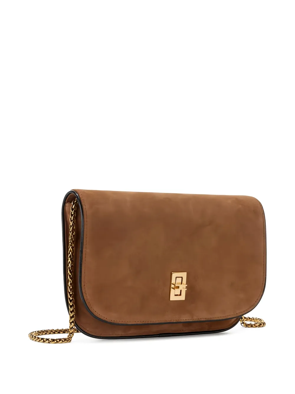 Elisabetta Franchi Crossbodytas met kettingband Bruin