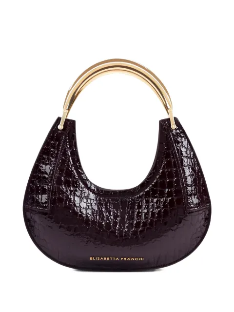 Elisabetta Franchi small crocodile-embossed tote bag