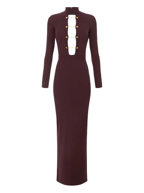 elisabetta franchi dress burgundy Elisabetta Franchi WOMEN'S DRESS - Maxi dress - merlot/bordeaux