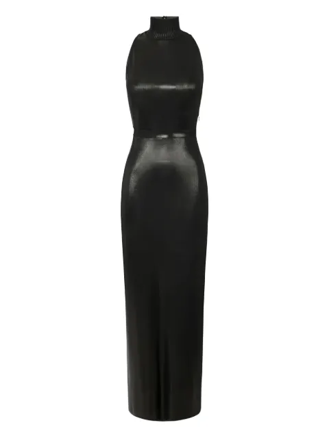 Elisabetta Franchi laminated maxi dress