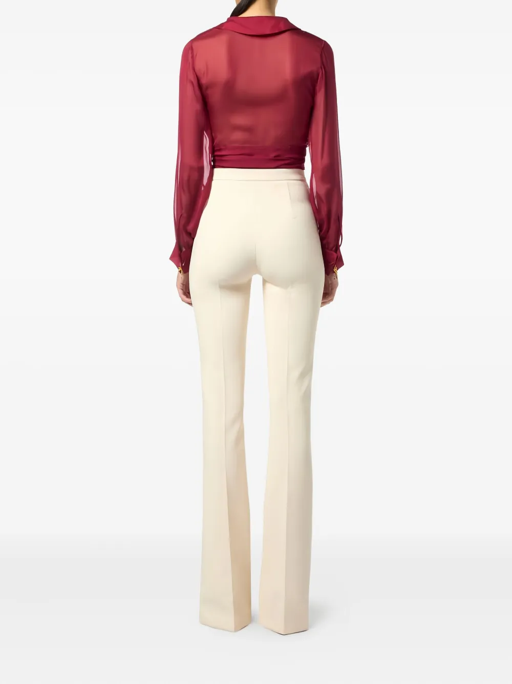 Elisabetta Franchi Sash-detail Blouse In Pink