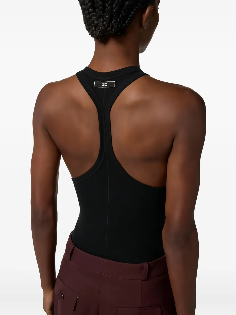 Elisabetta Franchi Tanktop met halternek Zwart