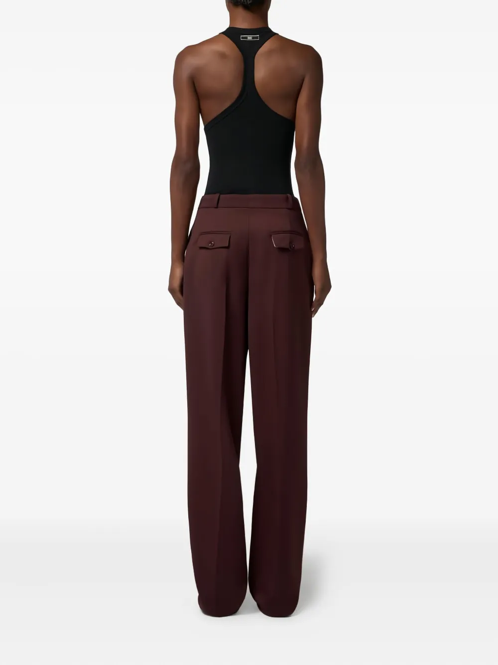 Elisabetta Franchi Tanktop met halternek Zwart