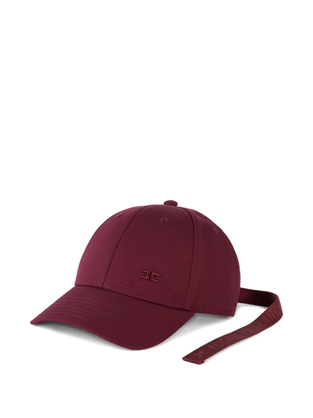 Elisabetta Franchi logo ribbon baseball cap | Red | Image 1
