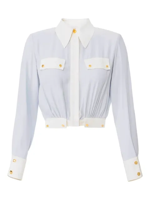 Elisabetta Franchi camisa con botones y diseño de dos colores