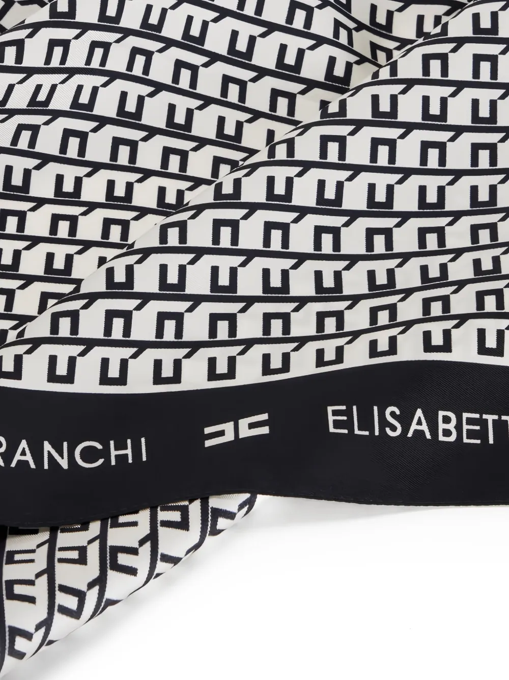 Elisabetta Franchi Sjaal met logoprint Zwart