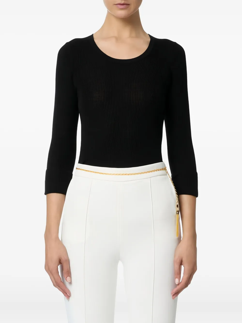 Elisabetta Franchi top tejido de canalé | Playeras y jerséis | Image 2