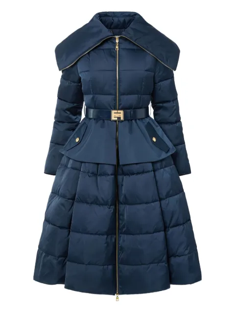 Elisabetta Franchi padded circle-skirt down coat