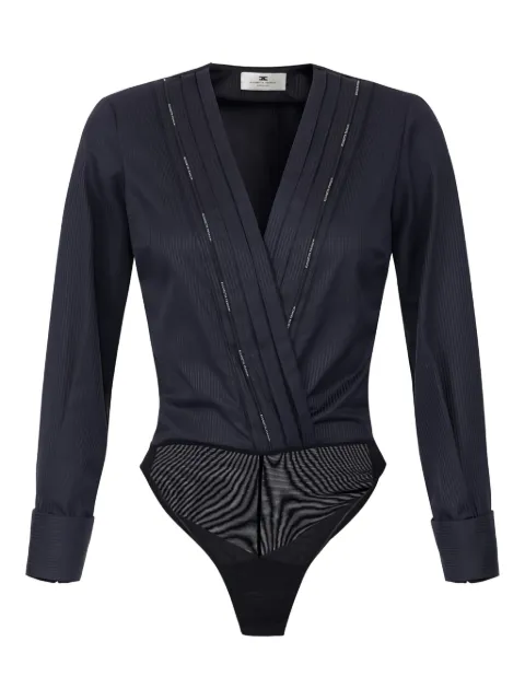 Elisabetta Franchi body con logo en la costura