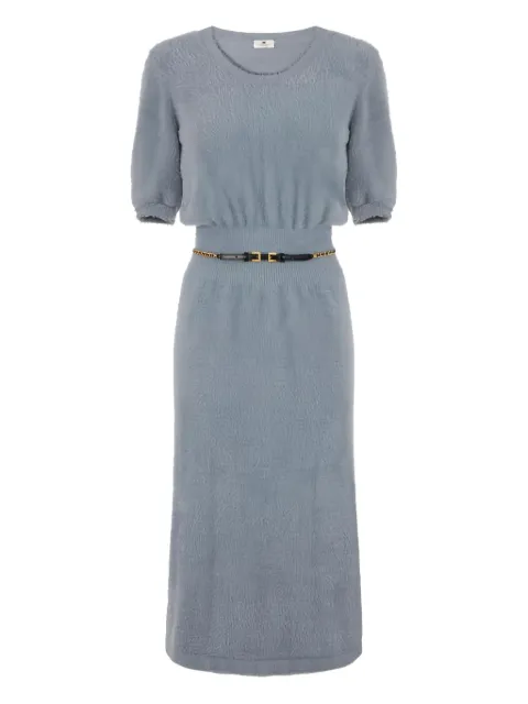 Elisabetta Franchi short-sleeve knitted midi dress