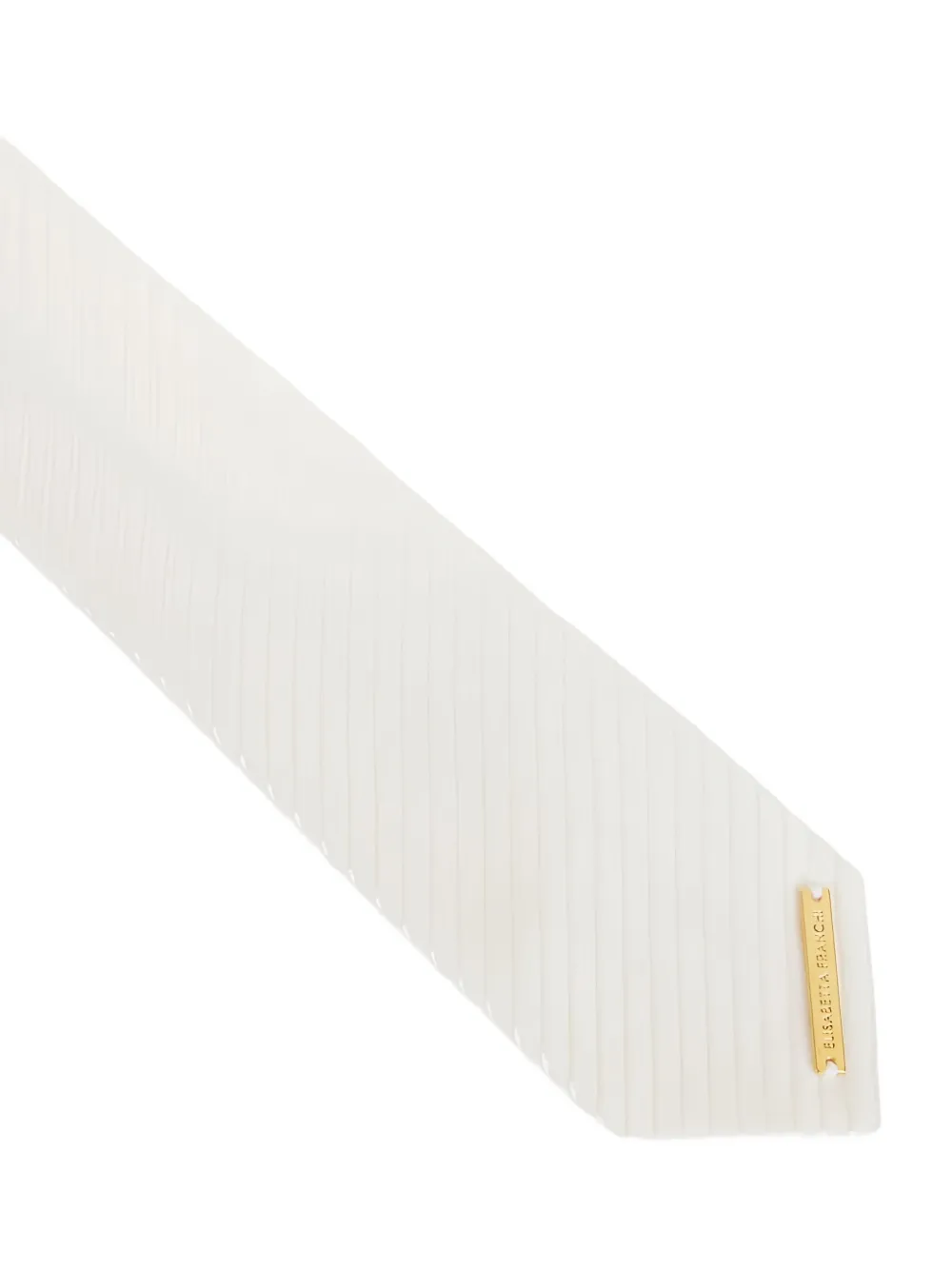 Elisabetta Franchi logo-plaque jacquard tie | Image 2