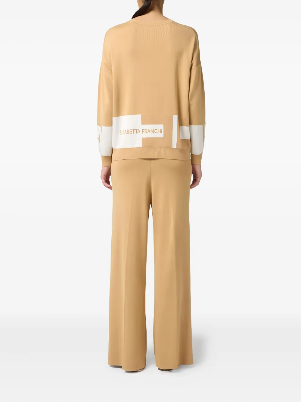 Elisabetta Franchi Patch-pocket Belt-fastening Cardigan In Neutral