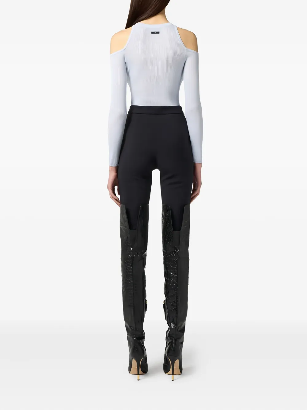 Elisabetta Franchi Top met uitgesneden detail Beige