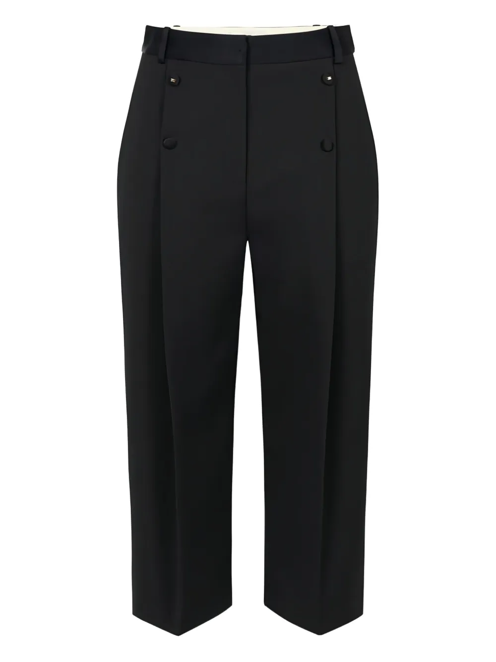 Elisabetta Franchi pleated bermuda shorts | Black | Image 1