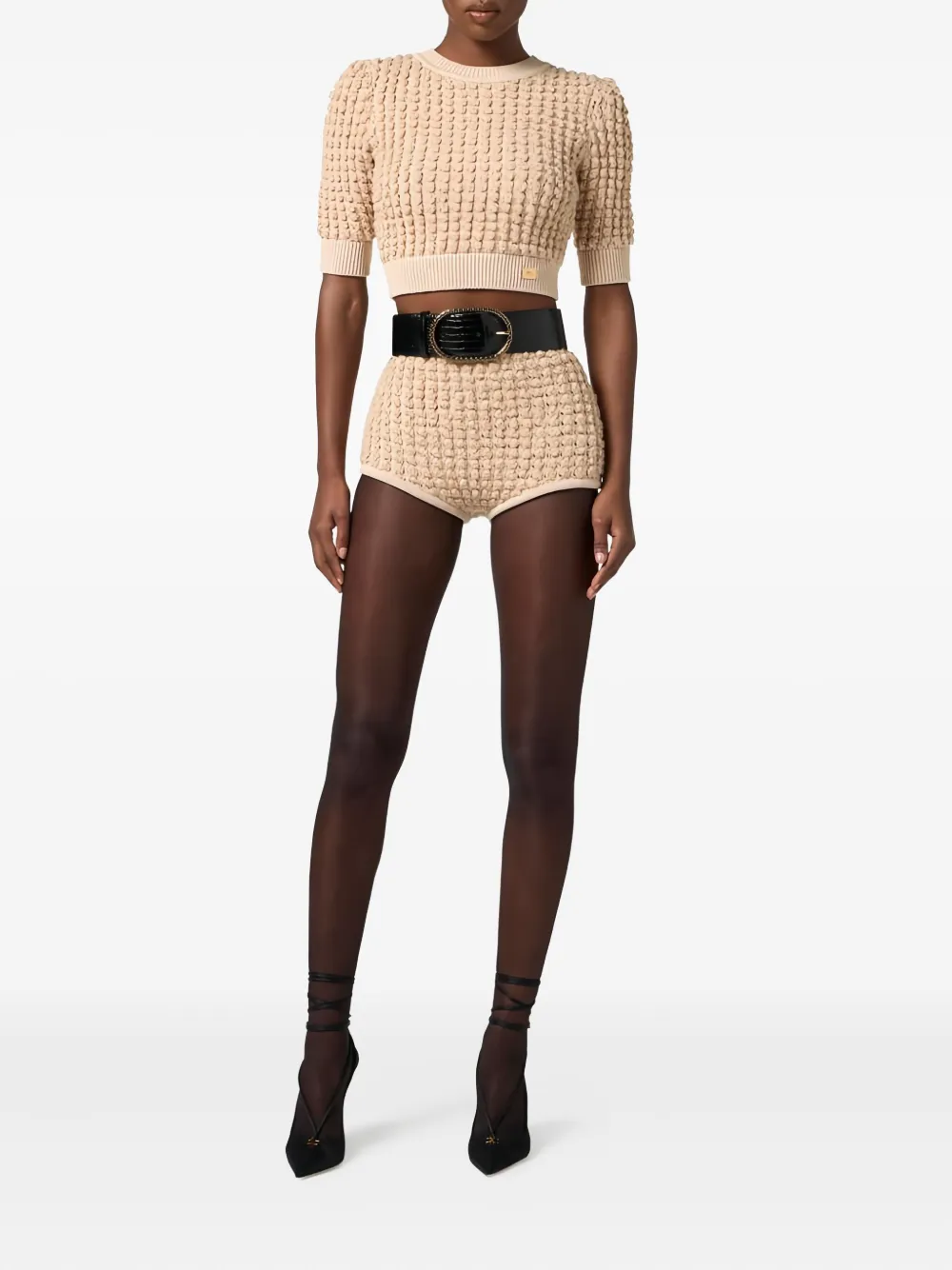 Elisabetta Franchi sequin-embellished bouclé shorts | Short & Mini Shorts | Image 2