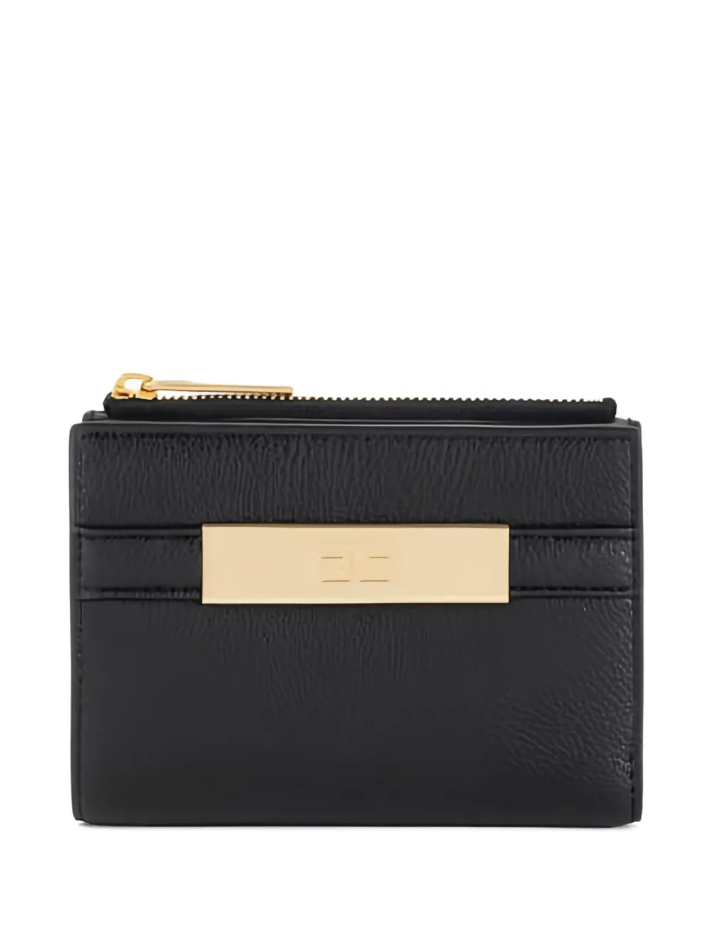 Elisabetta Franchi logo-plaque zip-fastening wallet | Black | Image 1