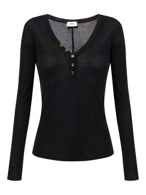 Elisabetta Franchi top con cuello en v