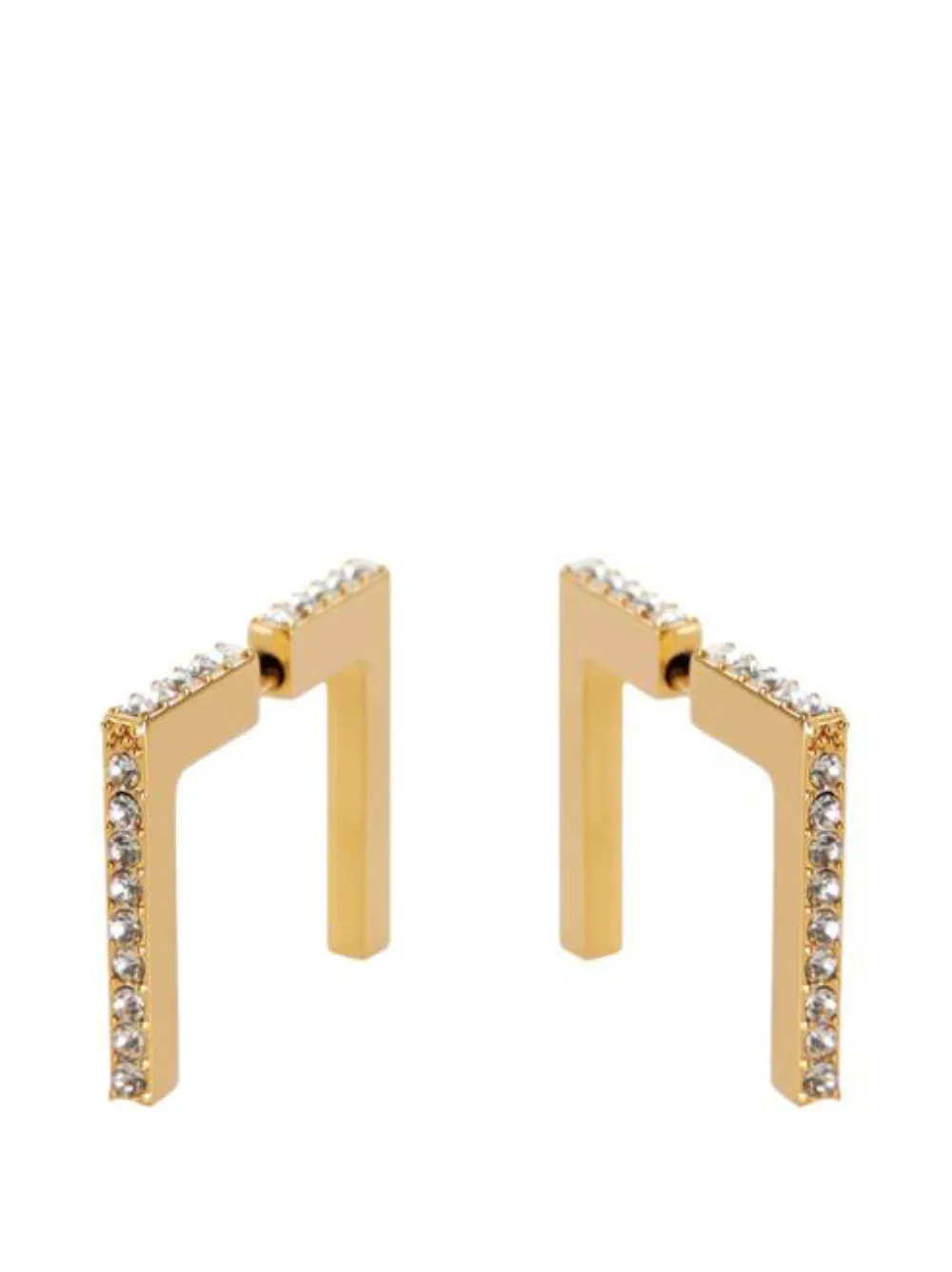 Elisabetta Franchi rhinestone-embellished earrings - Oro