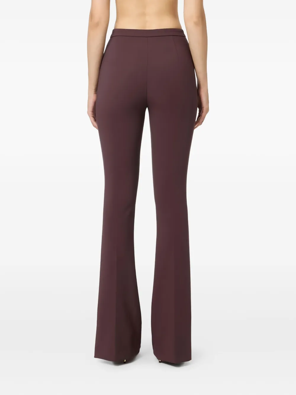 Elisabetta Franchi Flared broek Bruin