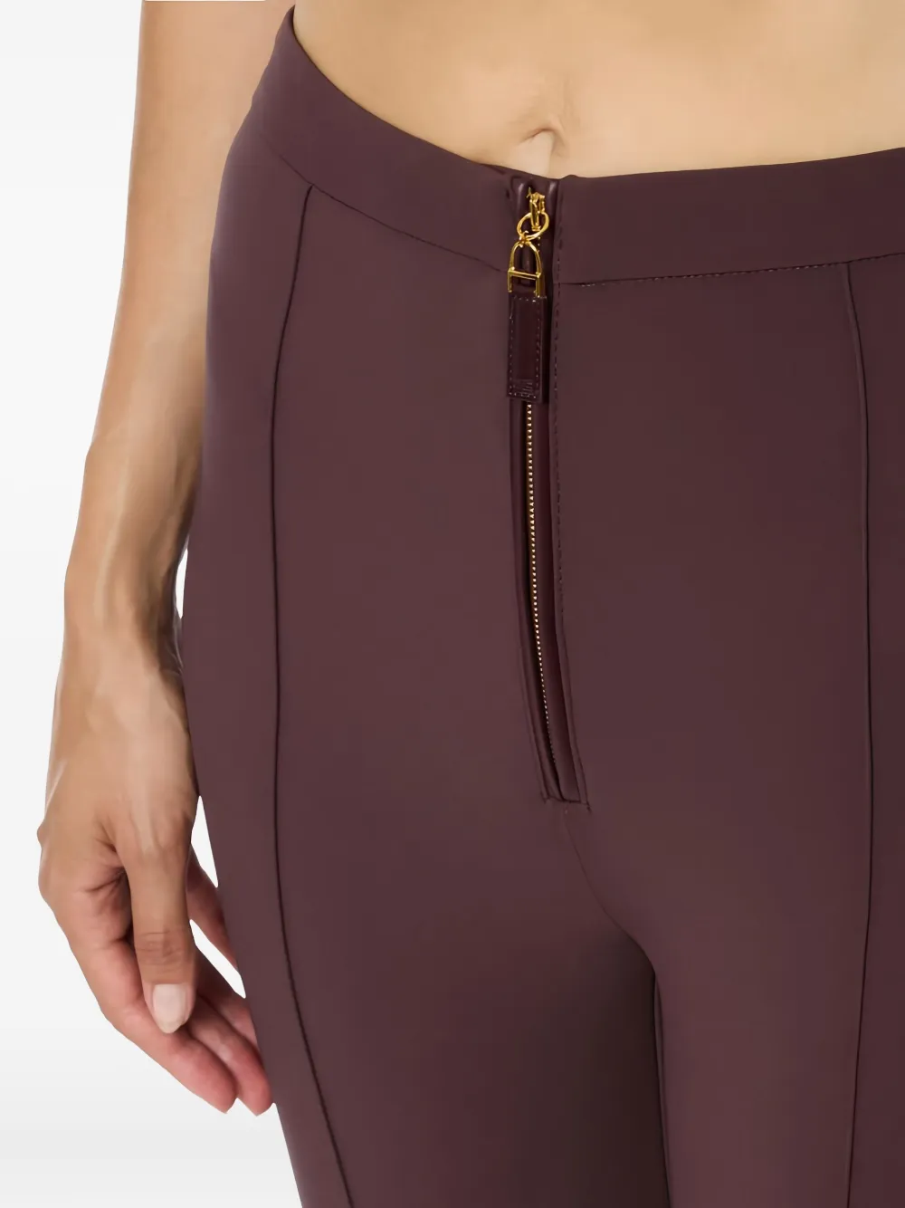 Elisabetta Franchi Flared broek Bruin